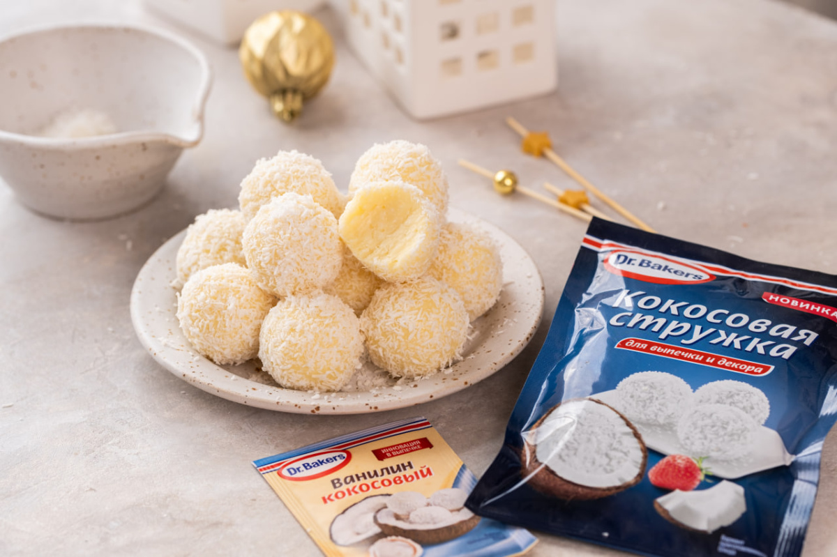 Фото рецепта кокосовые трюфели