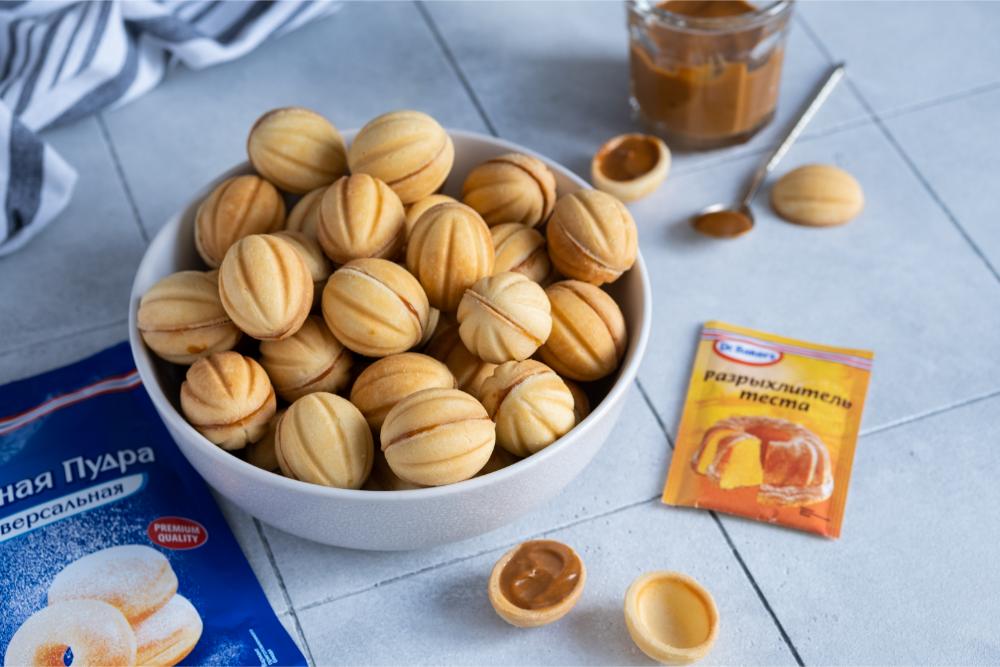Фото рецепта орешки со сгущёнкой
