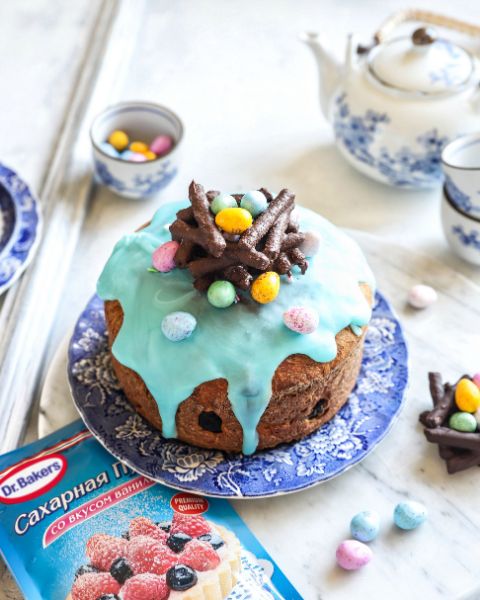 Фото рецепта бриошь с гнездом