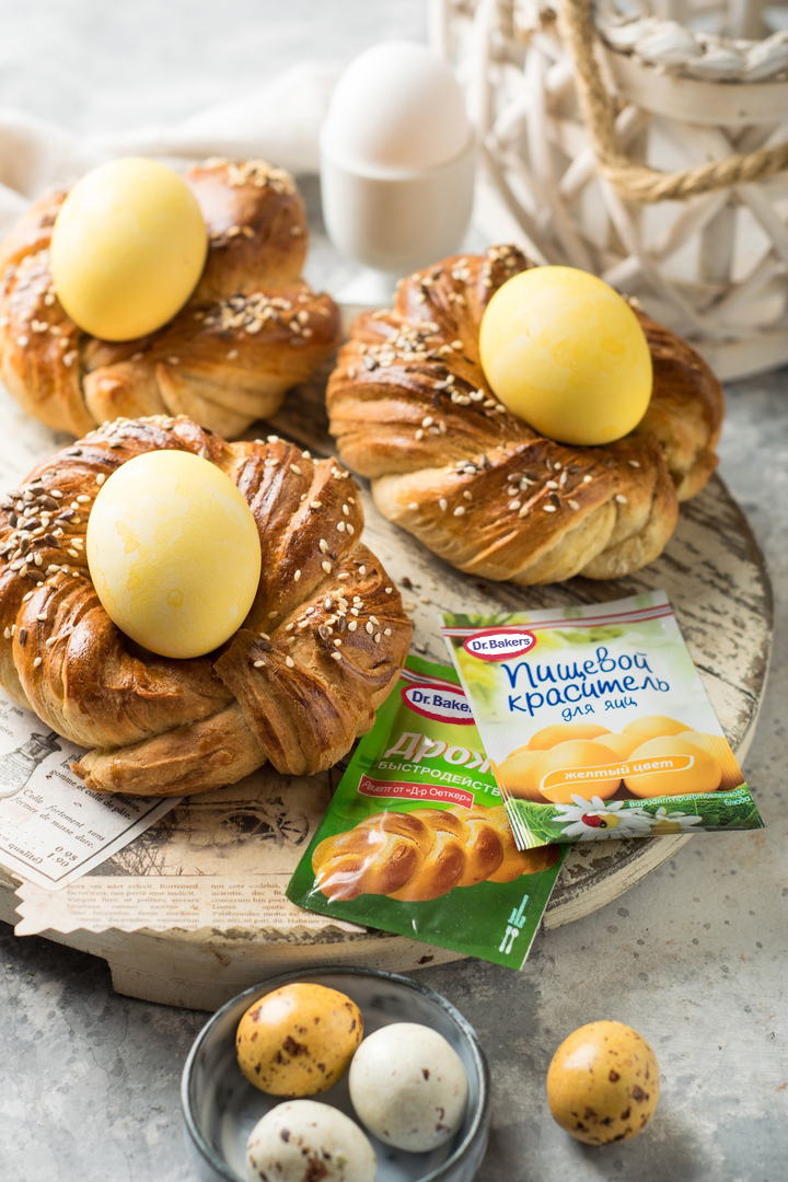 Фото рецепта пасхальные булочки