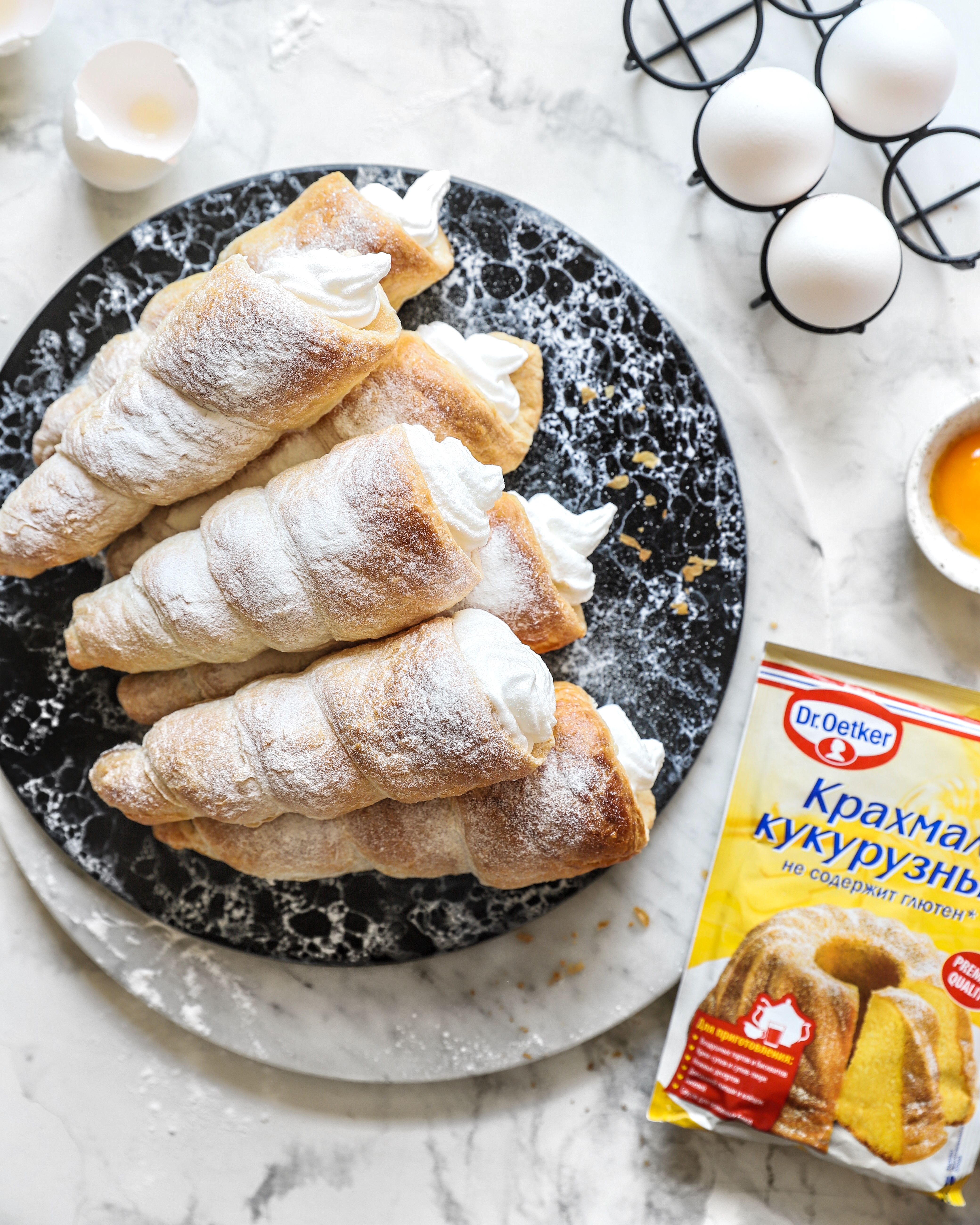 Фото рецепта белковые трубочки