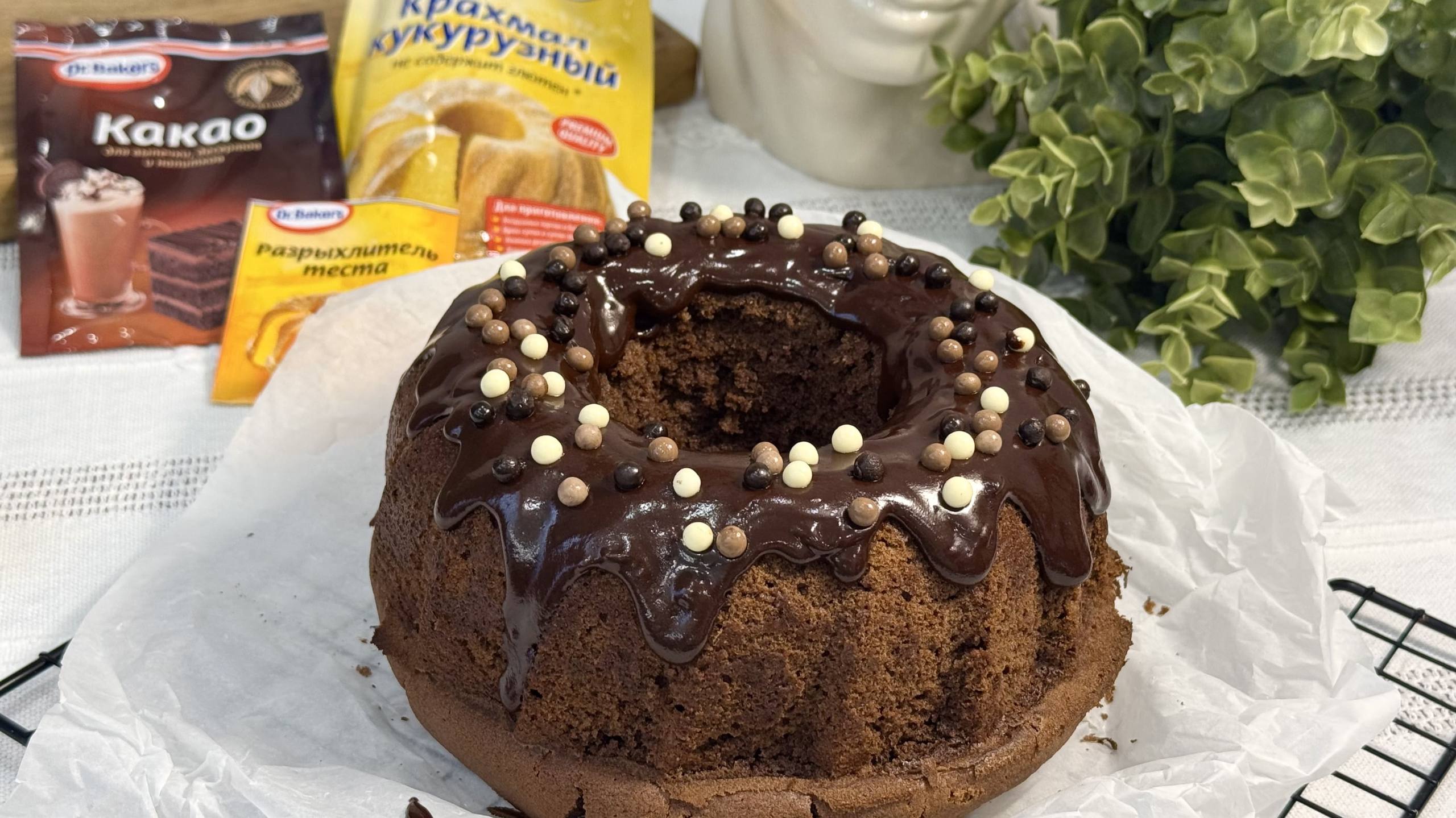 Фото рецепта влажный шоколадный кекс