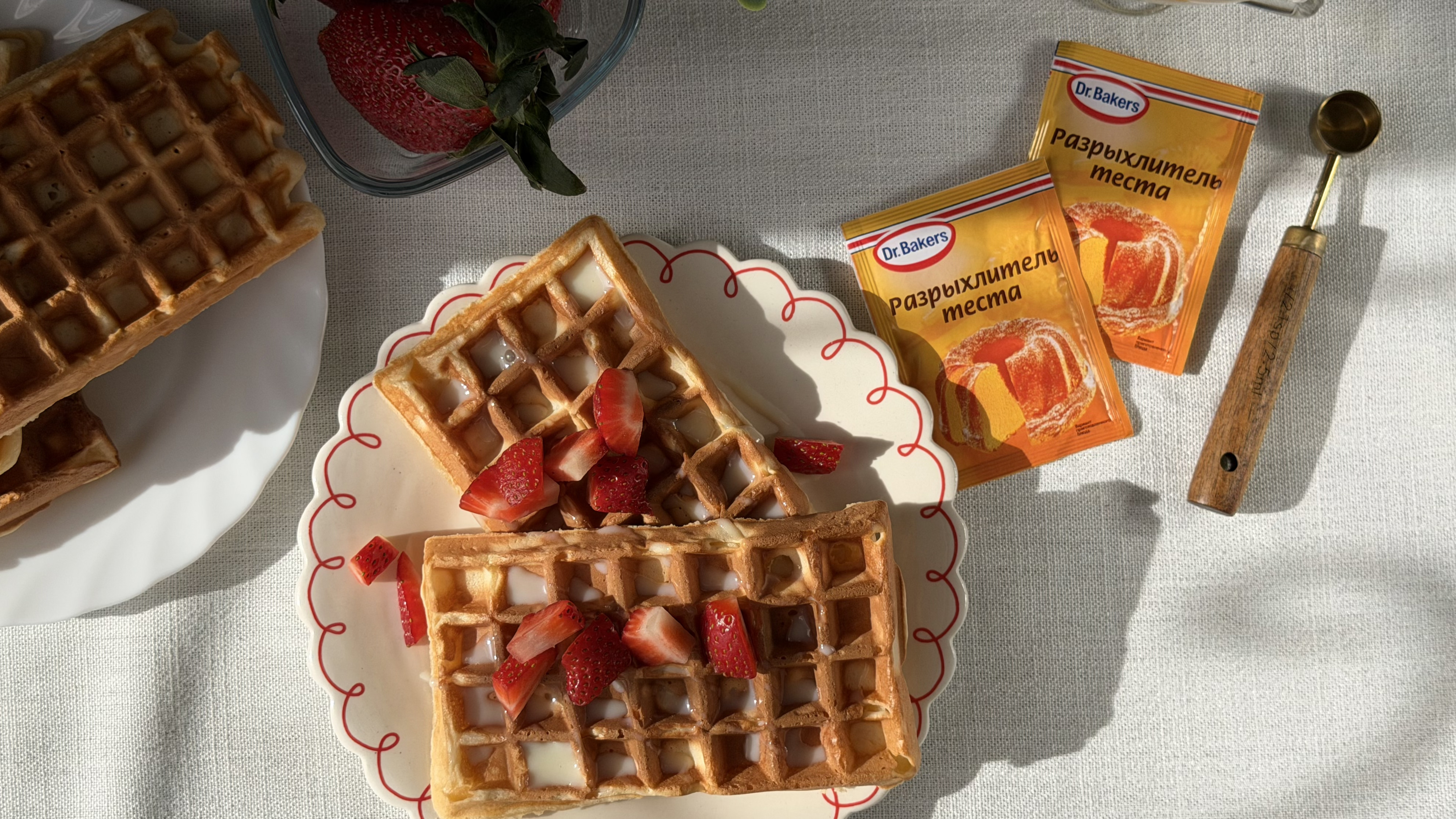 Фото рецепта йогуртовые венские вафли