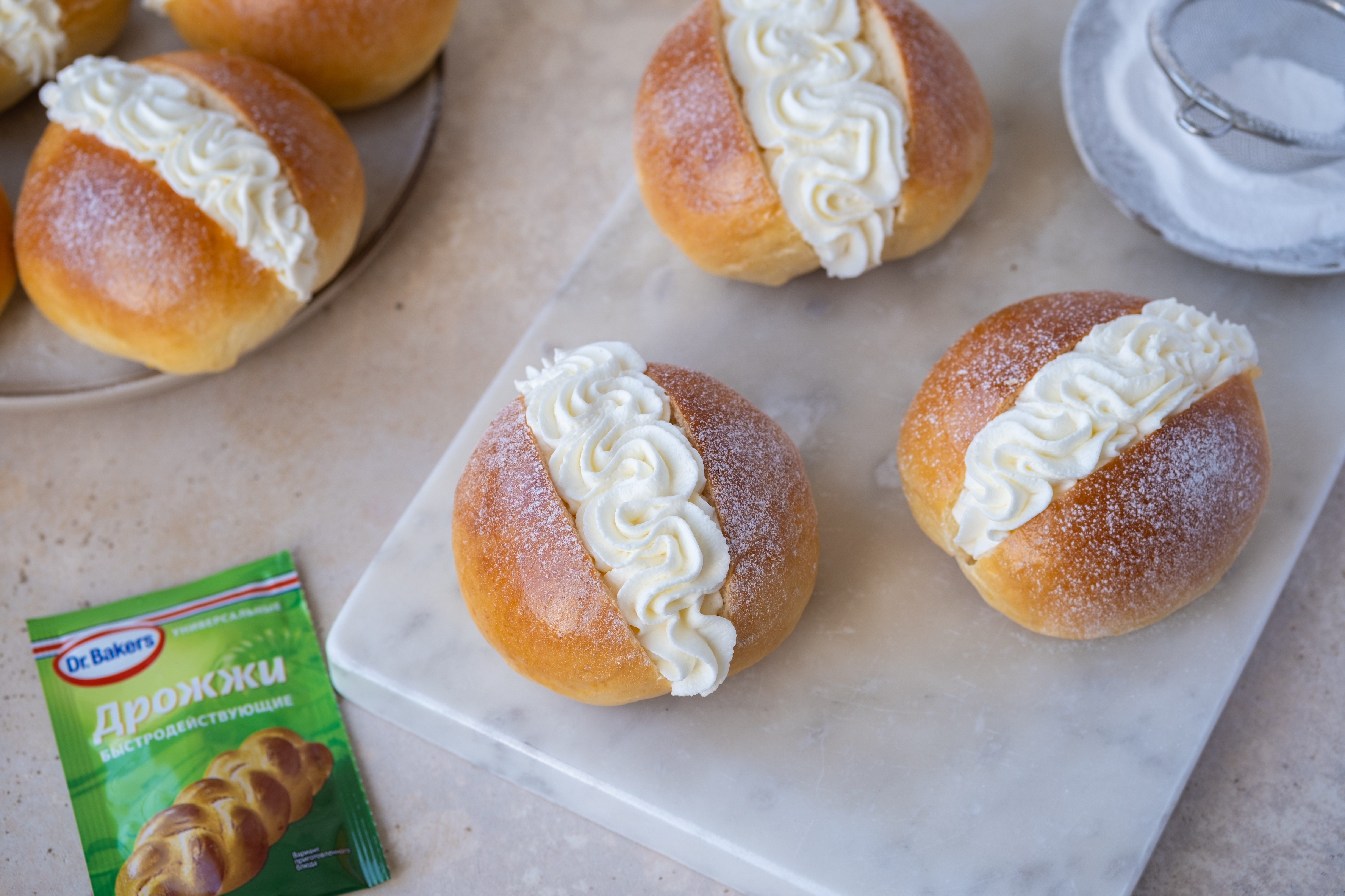 Фото рецепта булочки маритоцци