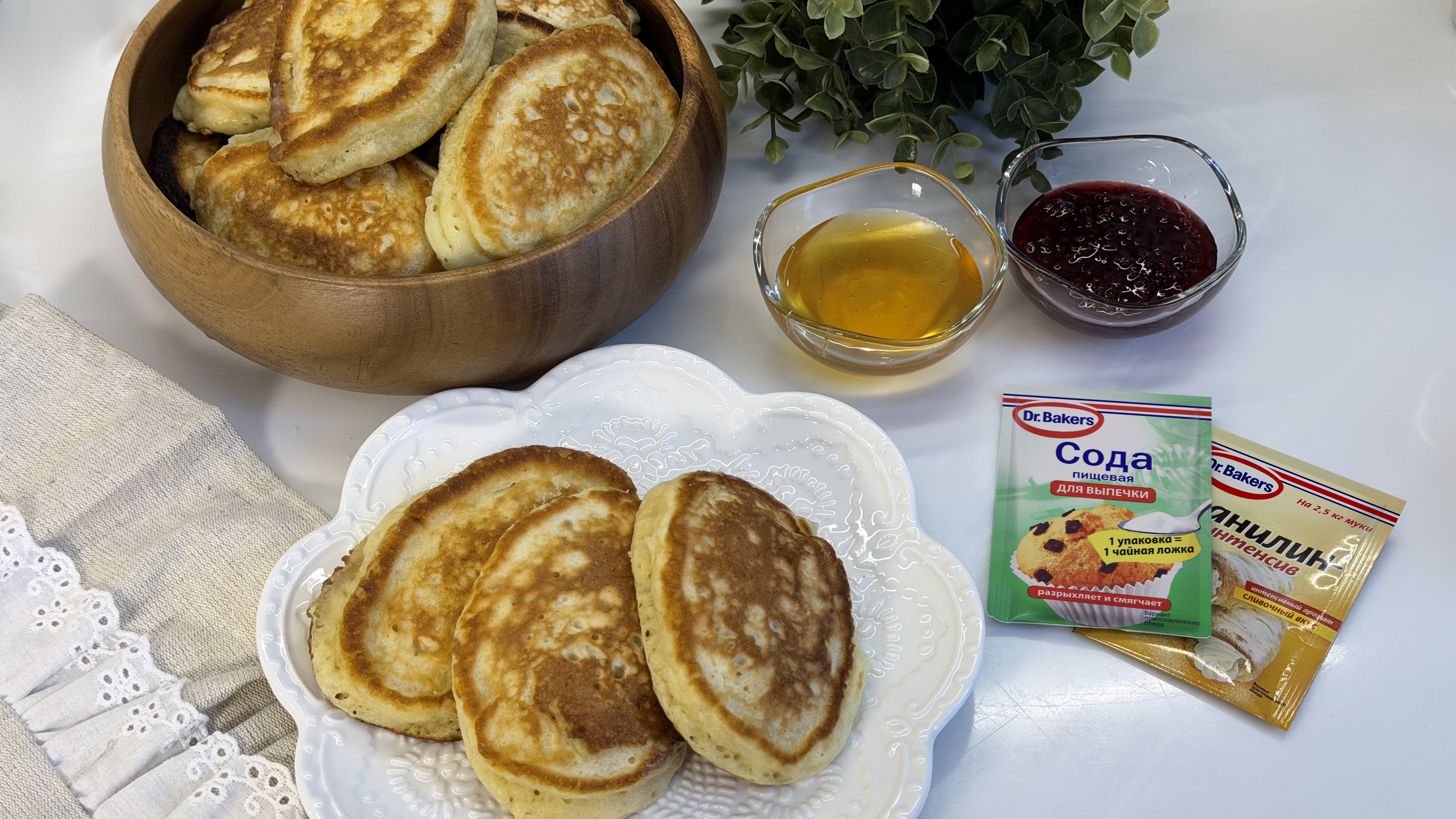 Фото рецепта оладьи на йогурте