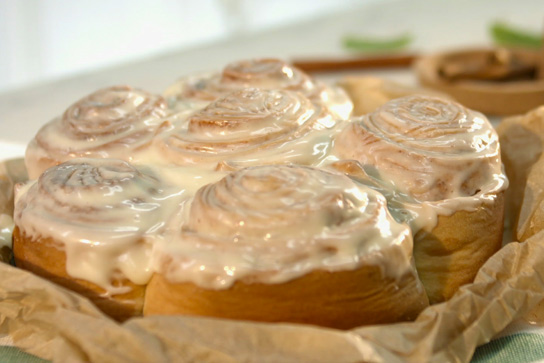 Фото рецепта булочки с корицей