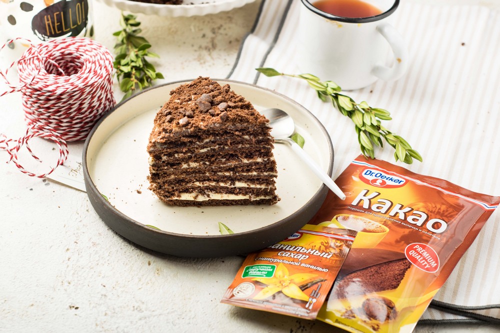 Фото рецепта торт спартак