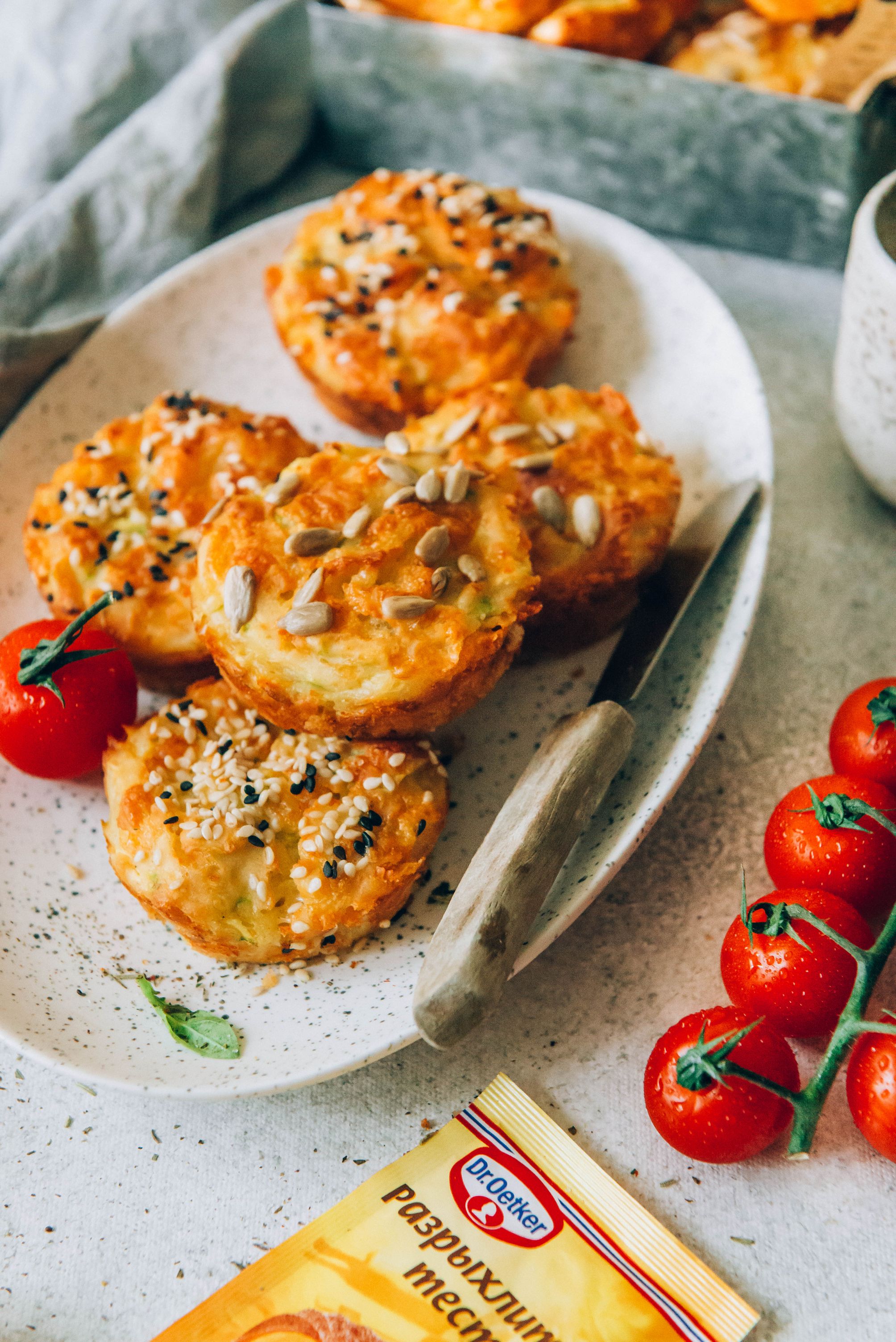 Фото рецепта кексы из кабачков