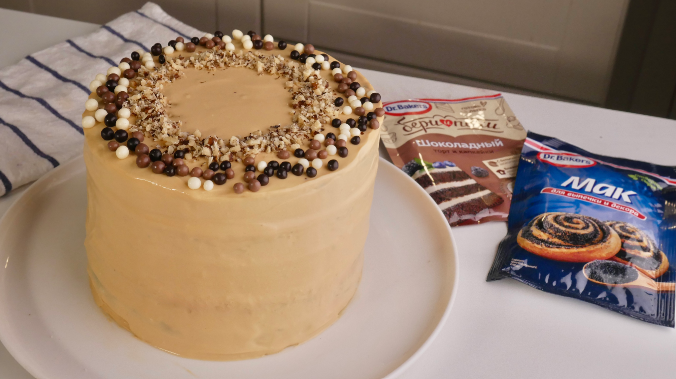 Фото рецепта торт с тремя видами бисквита