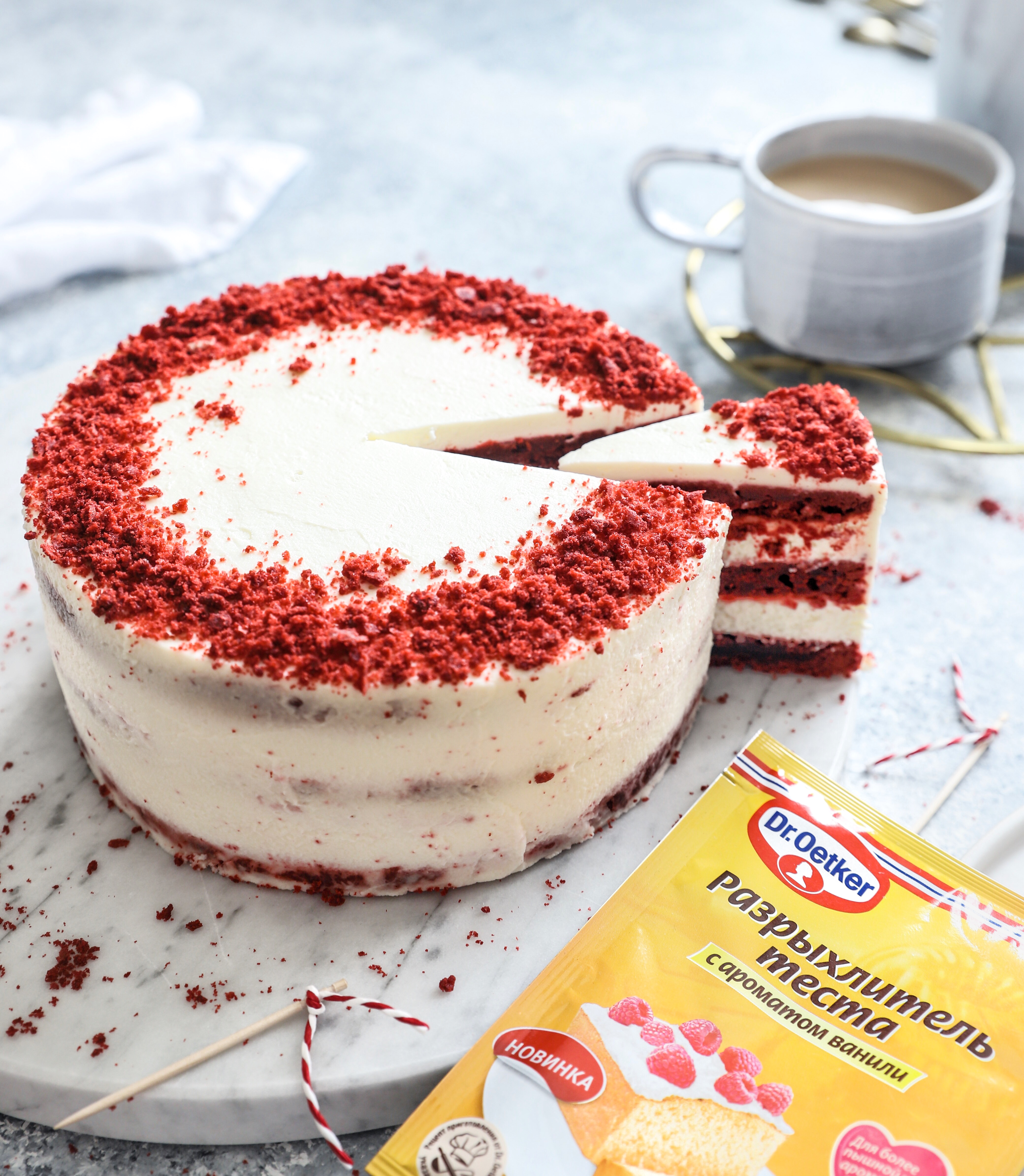 Фото рецепта красный бархат