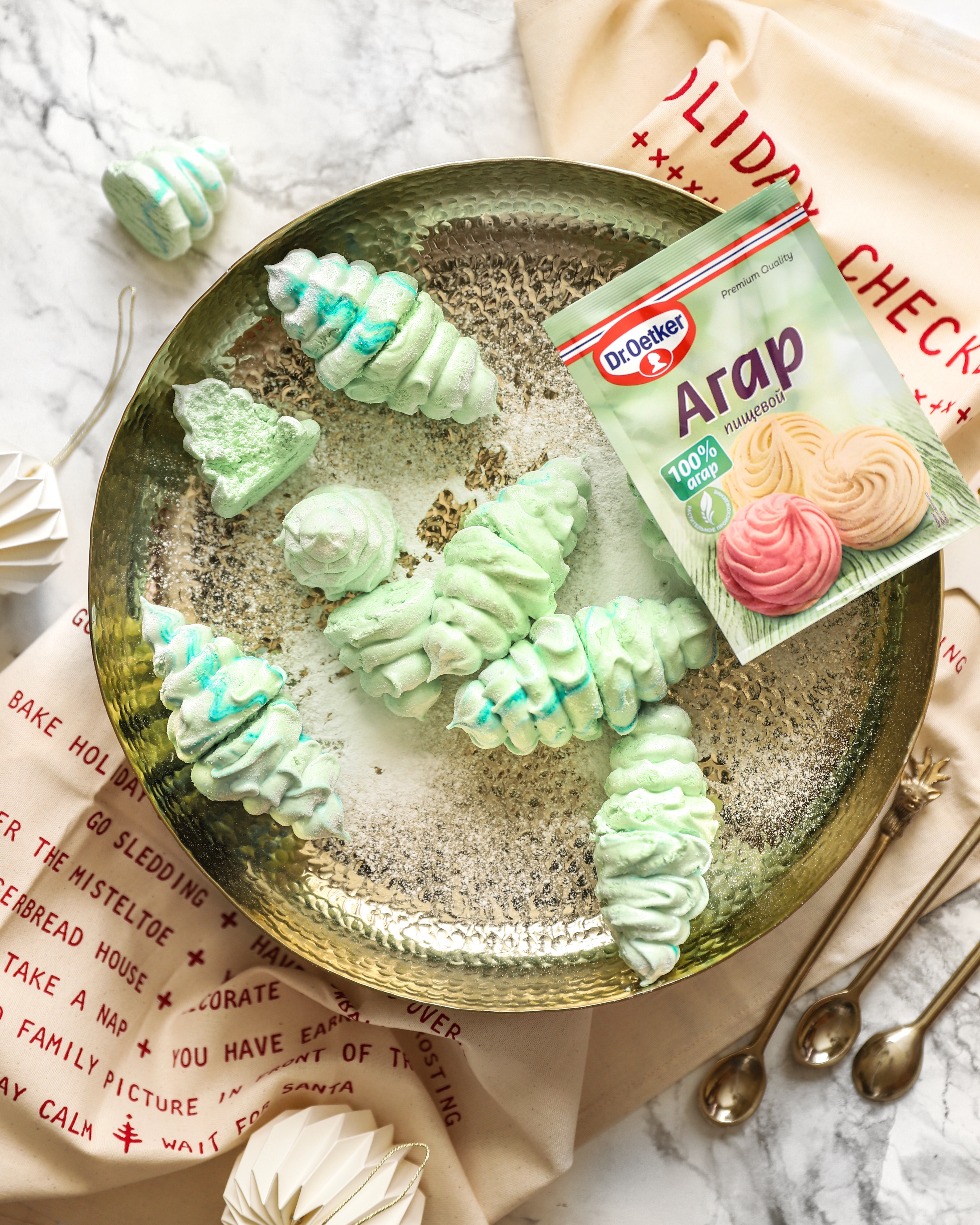 Фото рецепта новогодний яблочный зефир