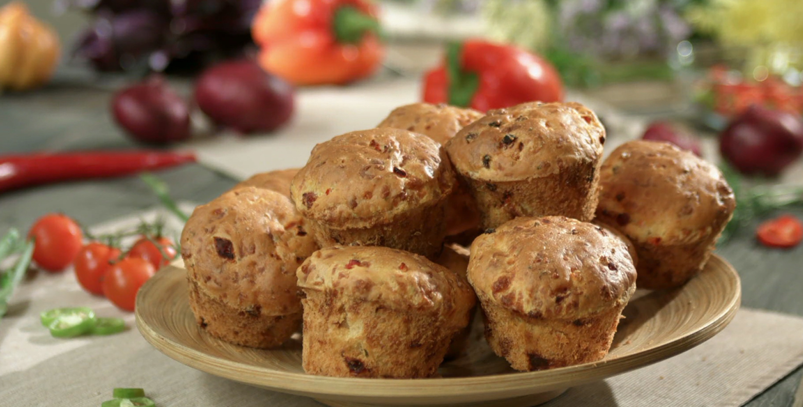 Фото рецепта овощные маффины