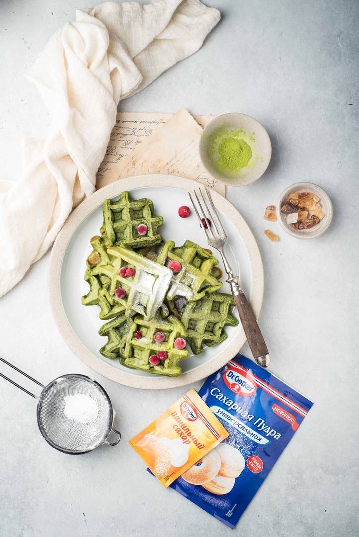 Фото рецепта вафли-матча