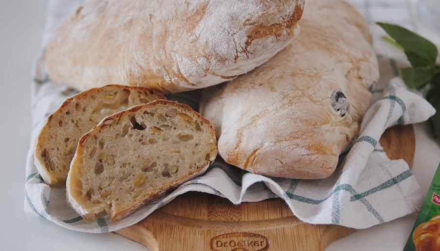 Фото рецепта чиабатта классический домашний рецепт