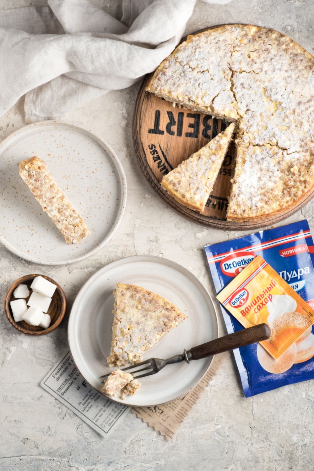 Фото рецепта творожная запеканка с гречей