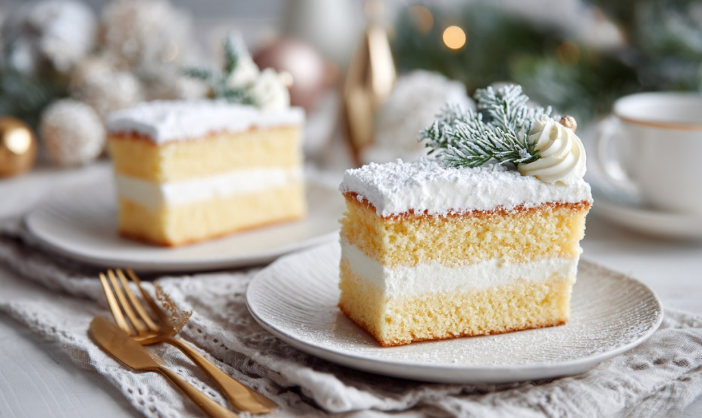 Праздничный новогодний торт - фото