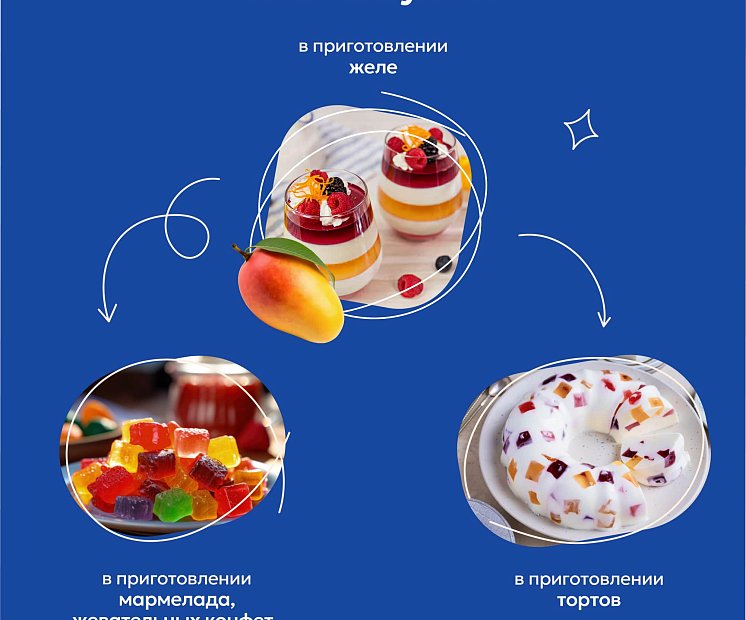 Желе со вкусом манго-персик и йогурта