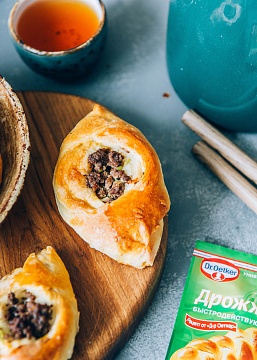 Пирожки лодочки с мясом
