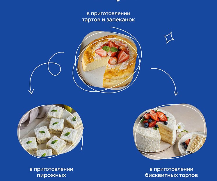 Кокосовая стружка для выпечки и декора