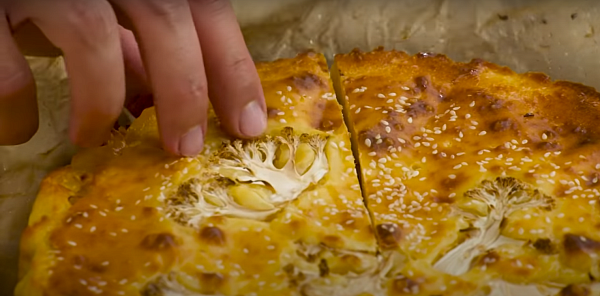 Заливной пирог с капустой