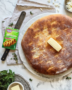 Осетинский пирог с картофелем и сыром